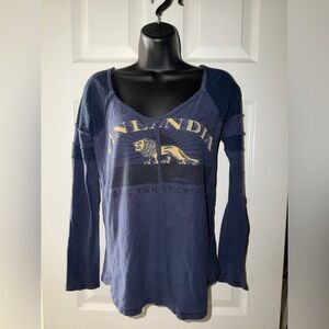 We The Free  'Finlandia' Long Sleeve V-neck top